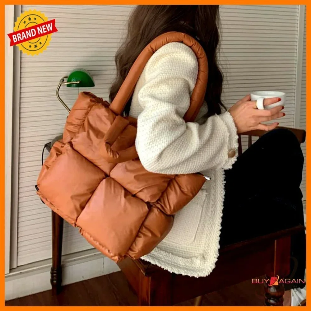 Mini Quilted Hobo Bag Nylon Tote Shoulder Satchel Purse